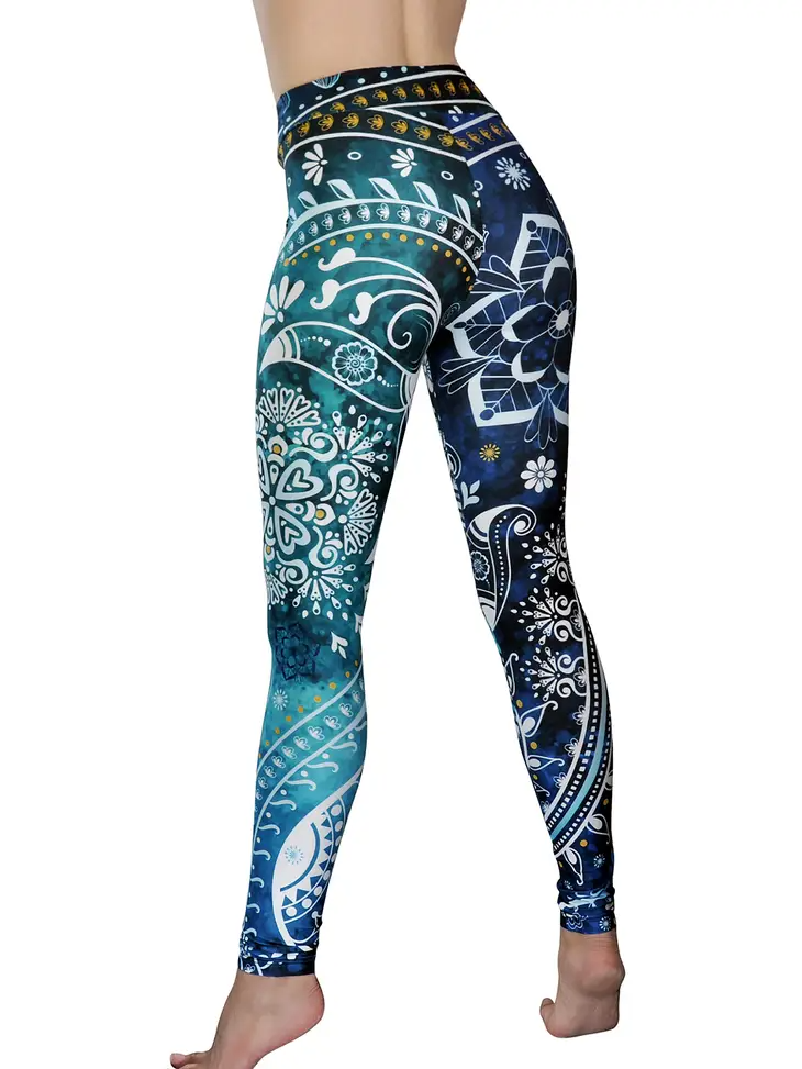 COMFY YOGA - Aquamarine Leggings - ONLY A FEW LEFT!